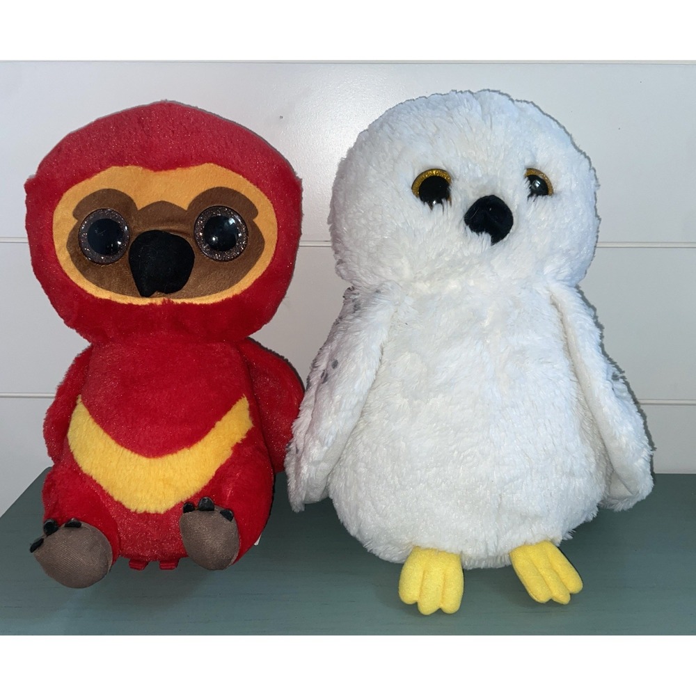 Wizarding World Of Harry Potter Hedwig the Owl And Fawkes The‎ Phoenix set of 2